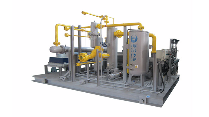 Unidade de compressor de biogás
