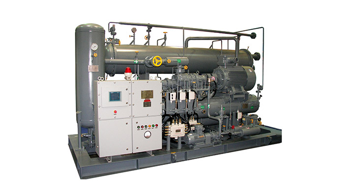 Unidade de compressor de pré-resfriamento de propano
